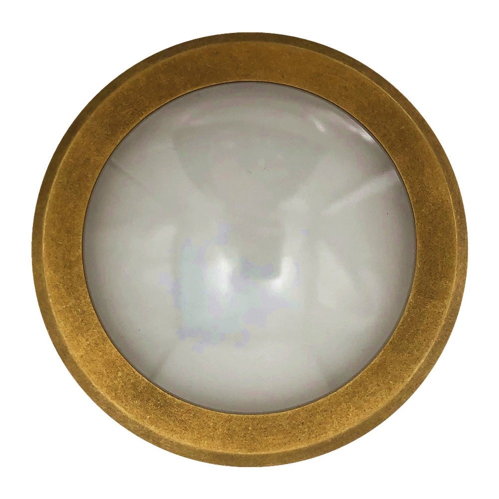 Pala IP65 Exterior LED Surface Mounted Step Light, 12V, Antique Brass