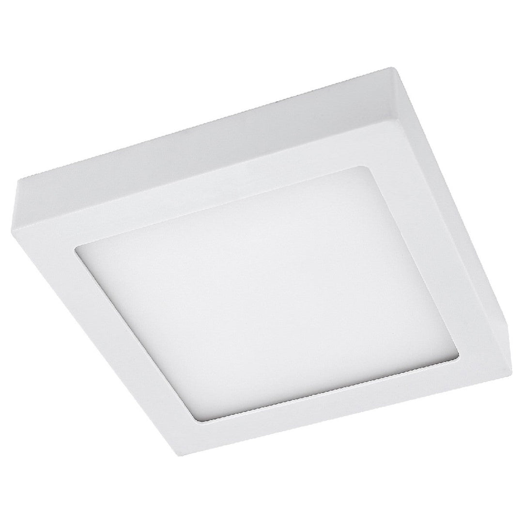 Manzano Dimmable LED Oyster Ceiling Light, Square, 18W, CCT, White