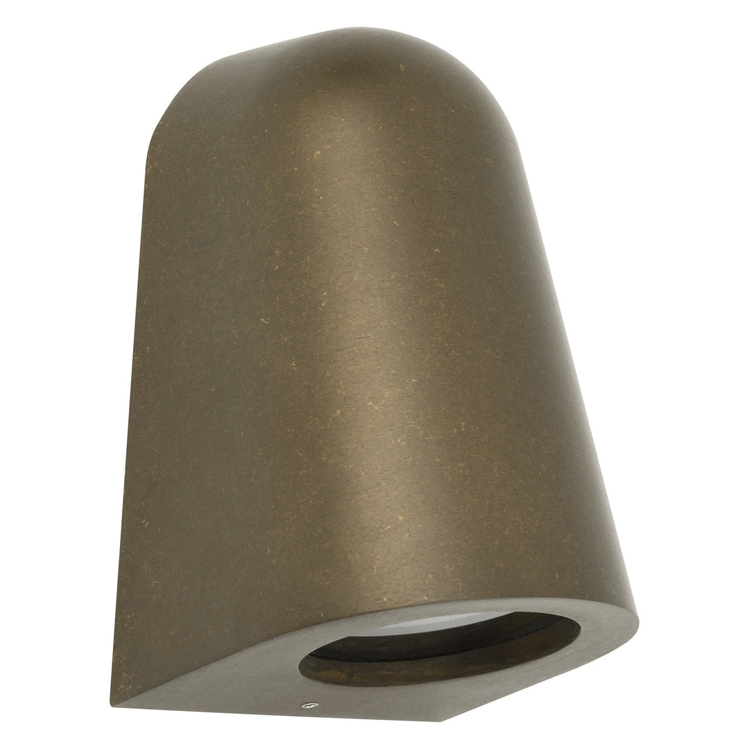 Torque IP65 Exterior Wall Light, 240V, GU10, Aged Brass
