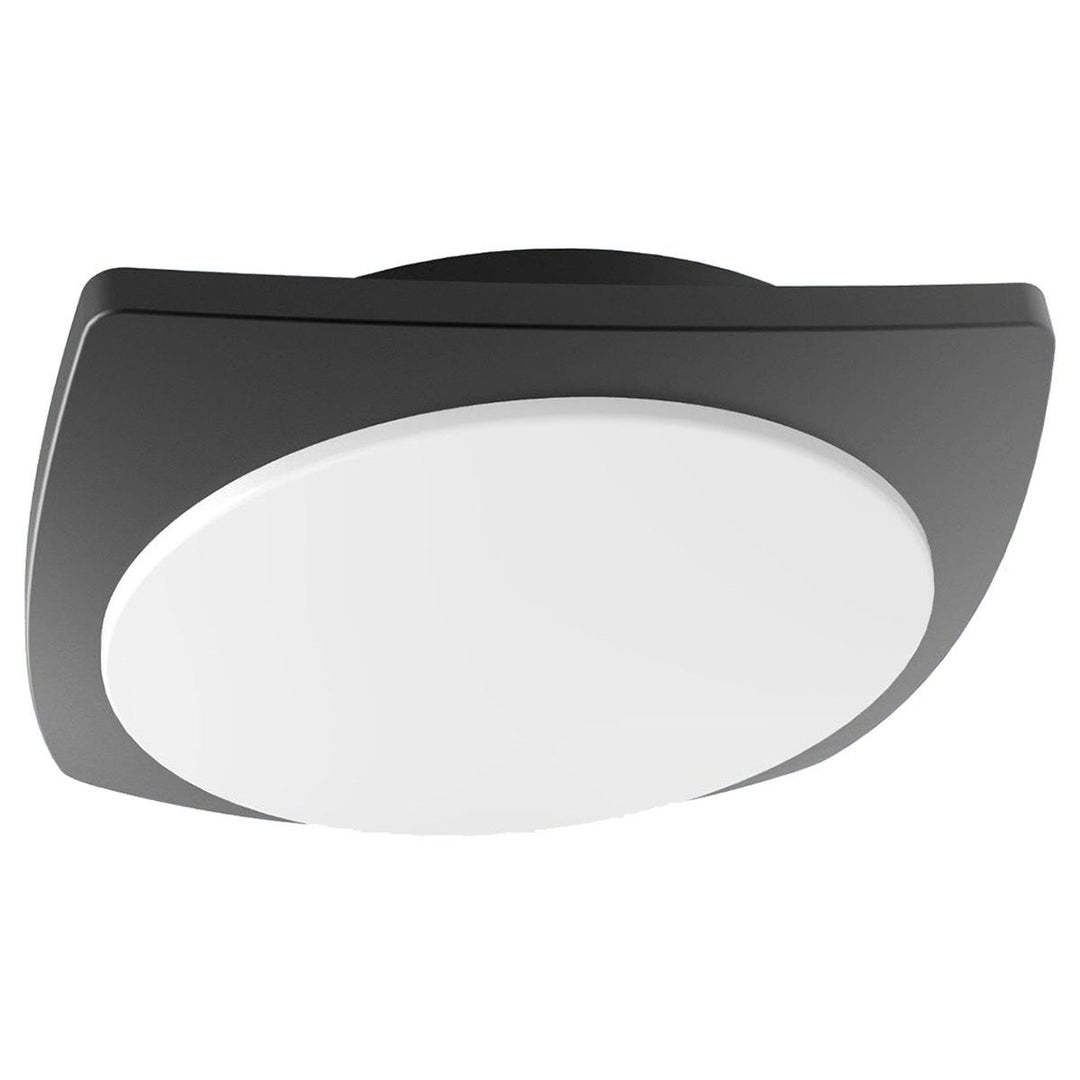 Ulan IP65 LED Indoor / Outdoor Wall / Ceiling Light, 20W, 3000K, Dark Grey