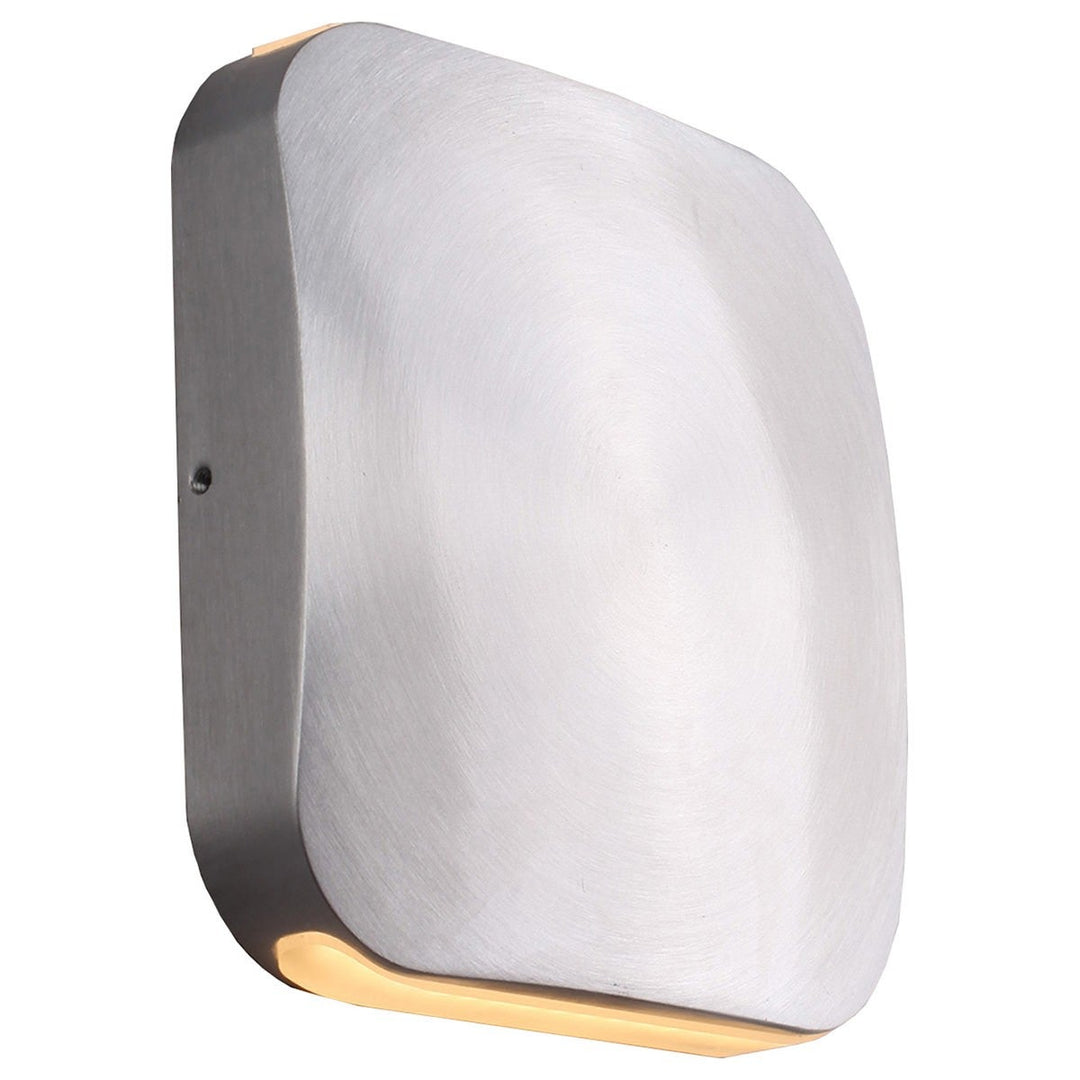 Vox IP54 Exterior Up / Down LED Wall Light, Polished Aluminium