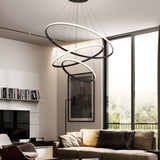 Vencha Crown 3 Ring Pendant Light | Black - Dubbo Lighting Centre