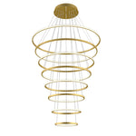 Vencha Crown 8 Ring 3000K Pendant Light | Gold - Dubbo Lighting Centre