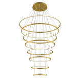 Vencha Crown 8 Ring 3000K Pendant Light | Gold - Dubbo Lighting Centre