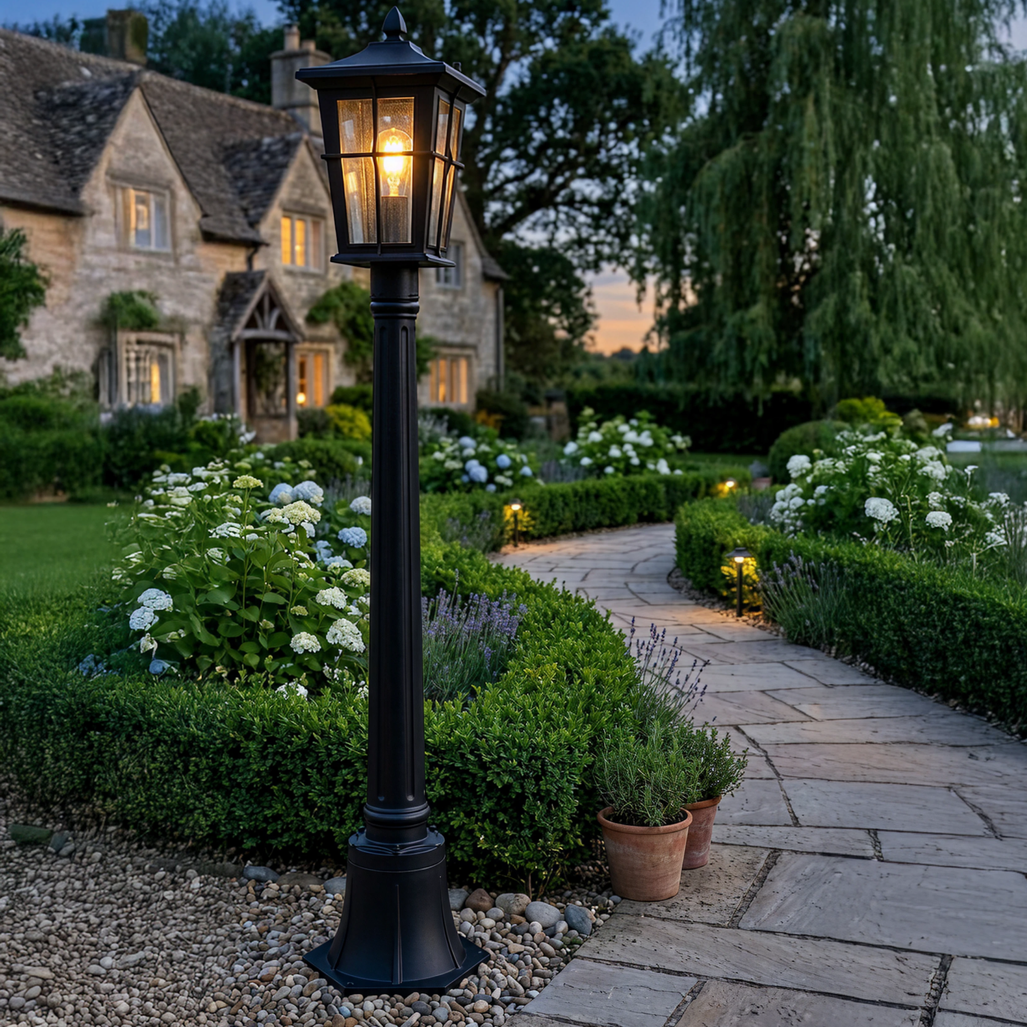 Vencha Eden Exterior Post Light - Dubbo Lighting Centre