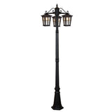 Vencha Eden Exterior Triple Head Post Light - Dubbo Lighting Centre