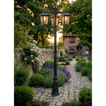 Vencha Eden Exterior Triple Head Post Light - Dubbo Lighting Centre