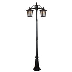 Vencha Eden Exterior Twin Head Post Light - Dubbo Lighting Centre