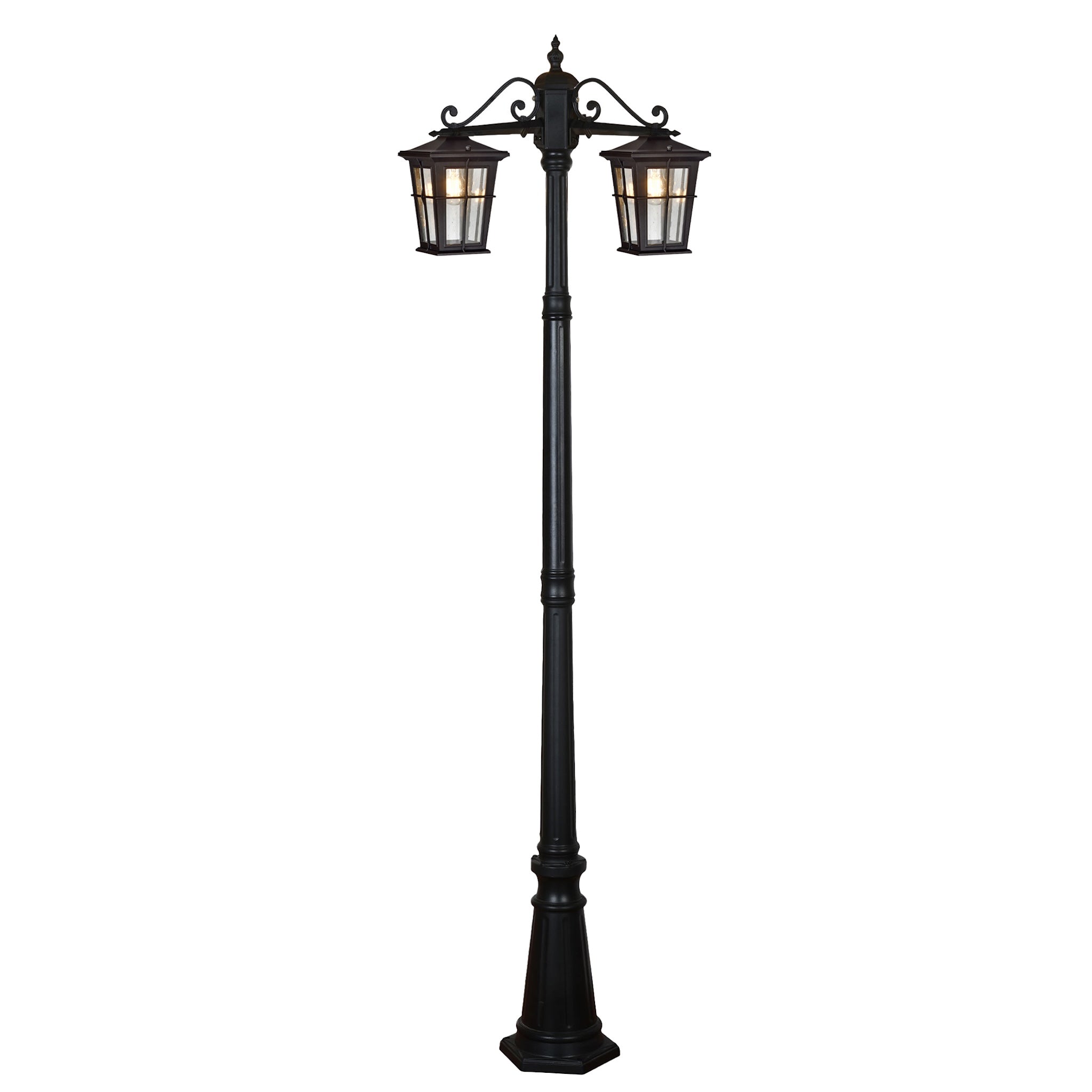 Vencha Eden Exterior Twin Head Post Light - Dubbo Lighting Centre