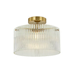 Vencha Medici Round Ribbed Glass CTC Light | Gold - Dubbo Lighting Centre