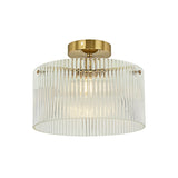 Vencha Medici Round Ribbed Glass CTC Light | Gold - Dubbo Lighting Centre