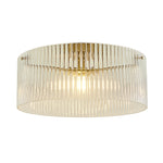 Vencha Medici Round Ribbed Glass CTC Light | Gold - Dubbo Lighting Centre