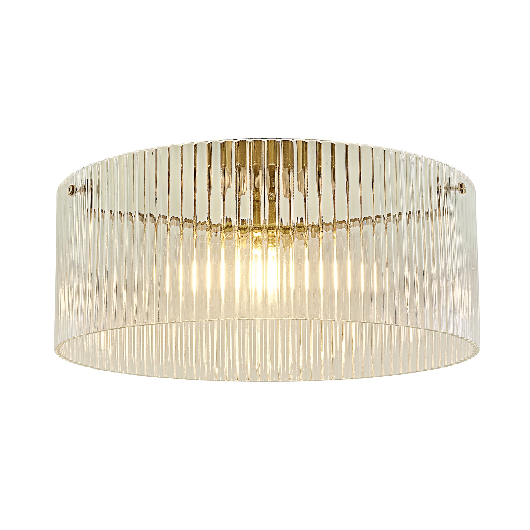 Vencha Medici Round Ribbed Glass CTC Light | Gold - Dubbo Lighting Centre