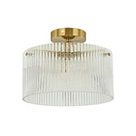 Vencha Medici Round Ribbed Glass CTC Light | Gold - Dubbo Lighting Centre