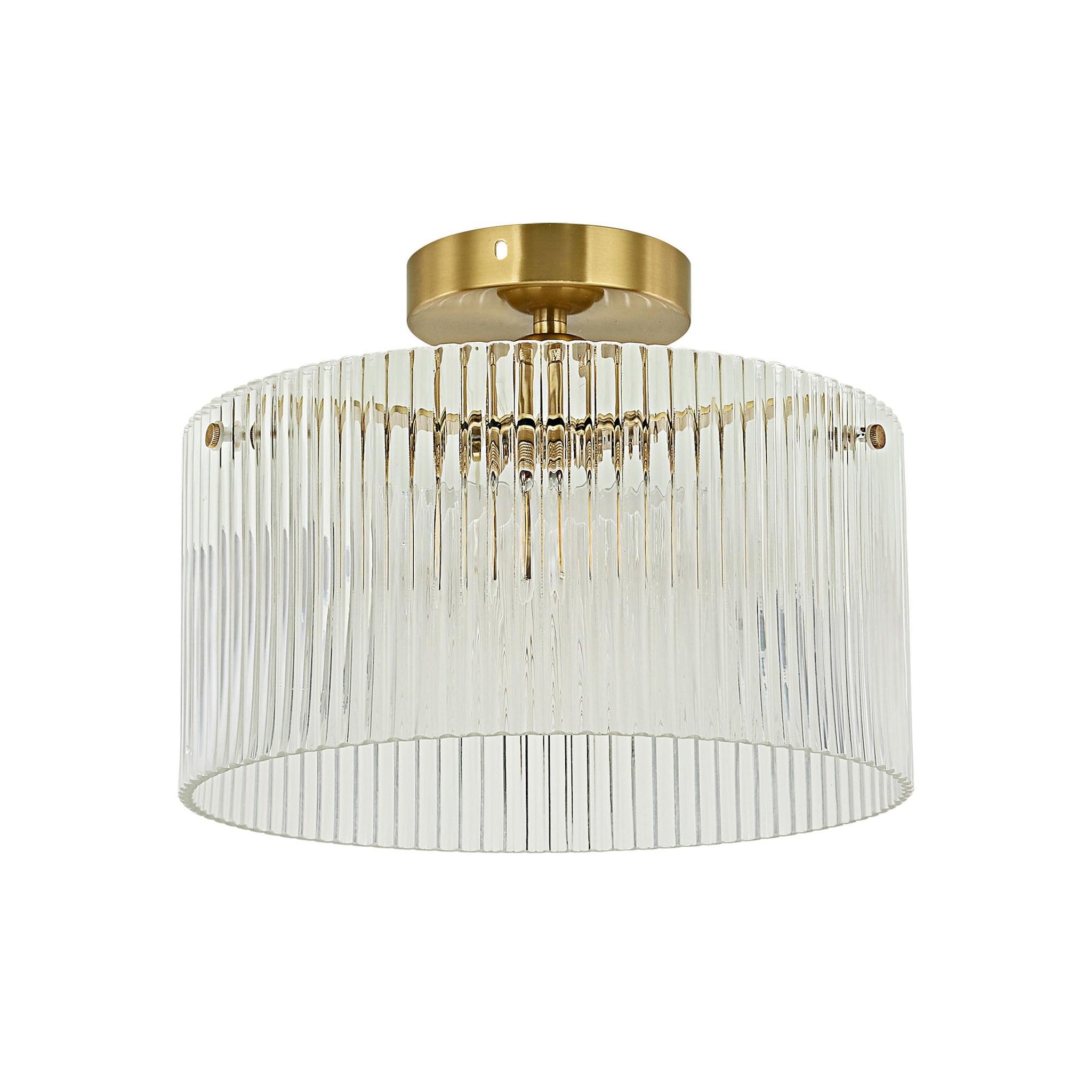 Vencha Medici Round Ribbed Glass CTC Light | Gold - Dubbo Lighting Centre