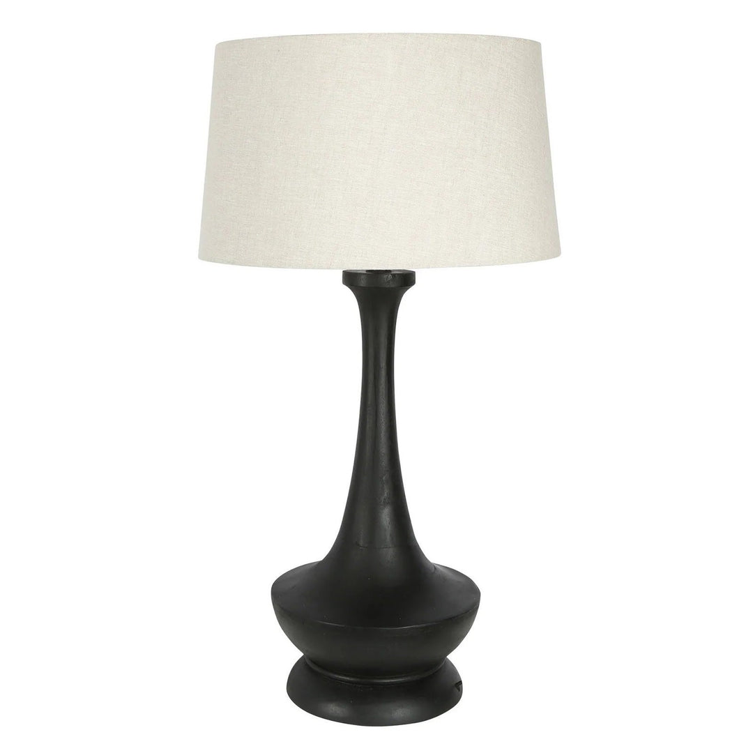 Peninsula Wooden Base Table Lamp, Black