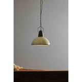 Napier Iron Dome Pendant Light, Vintage White