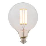 Zaffero G125 LED Filament Globe, B22, Clear