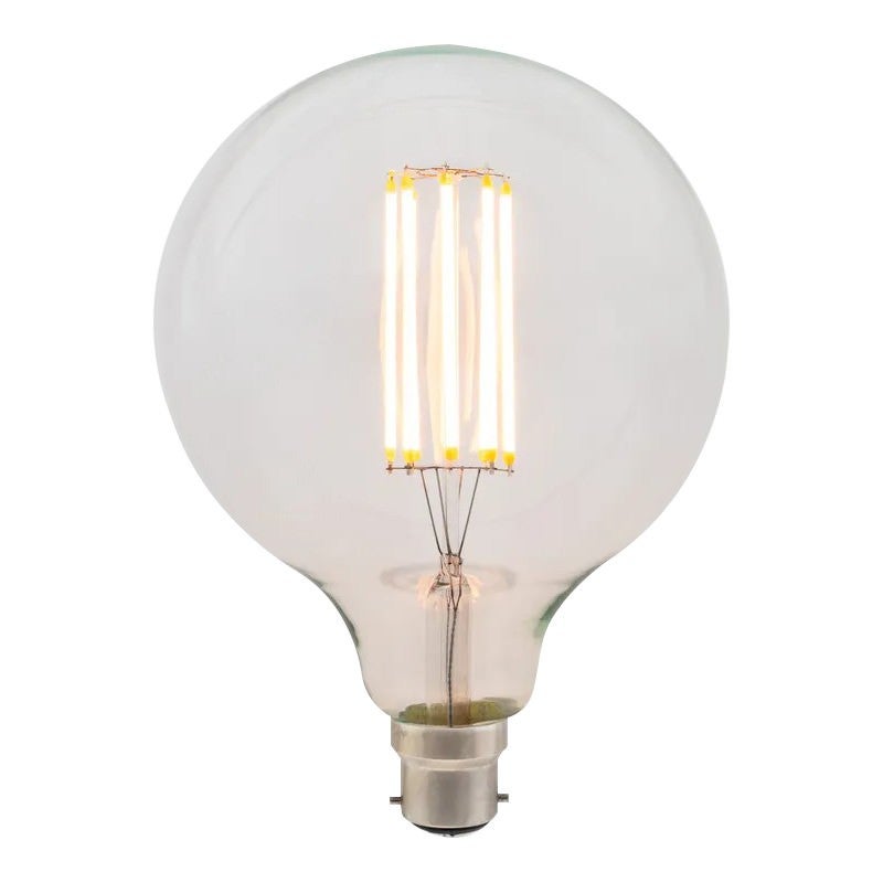 Zaffero G125 LED Filament Globe, B22, Clear