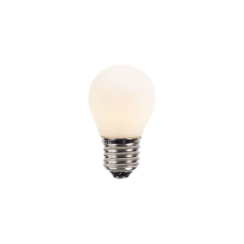 G45 LED Filament Light Bulb, E27, Frosted White