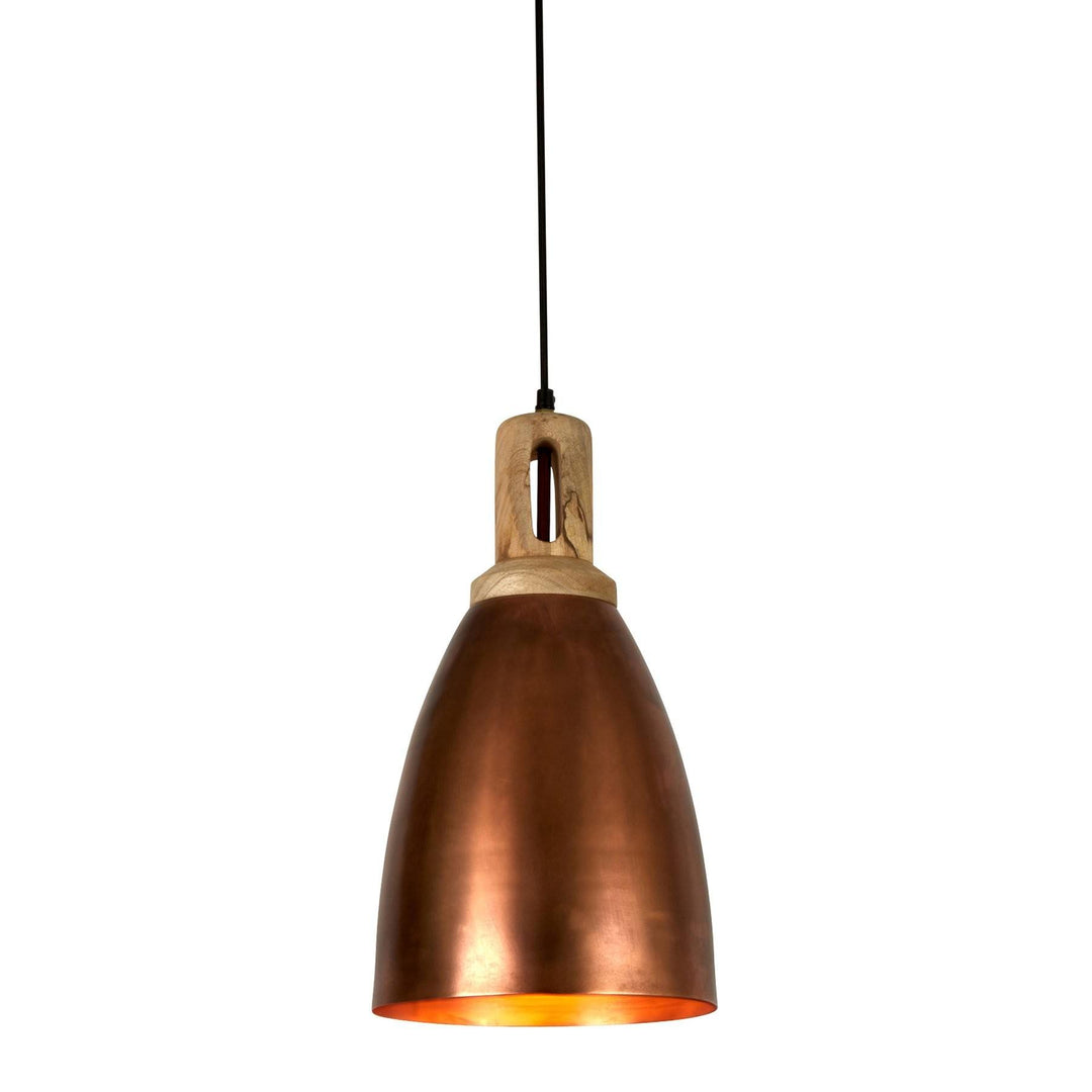 Lewis Iron Pendant Light, Antique Copper