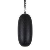 Anaconda Perforated Metal Oblong Pendant Light, Black