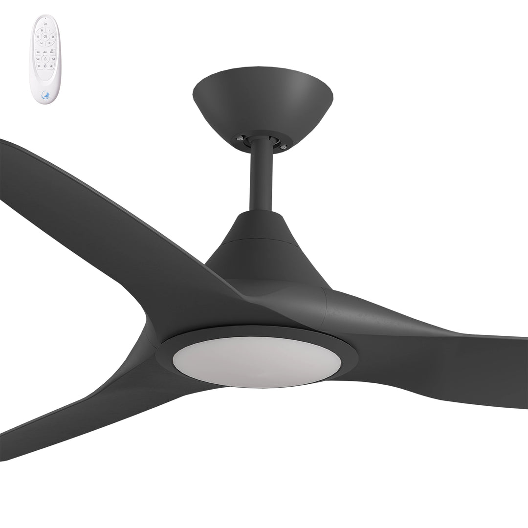 CloudFan 52" (1300mm) ABS DC Ceiling Fan with 20W CCT LED Light and Remote