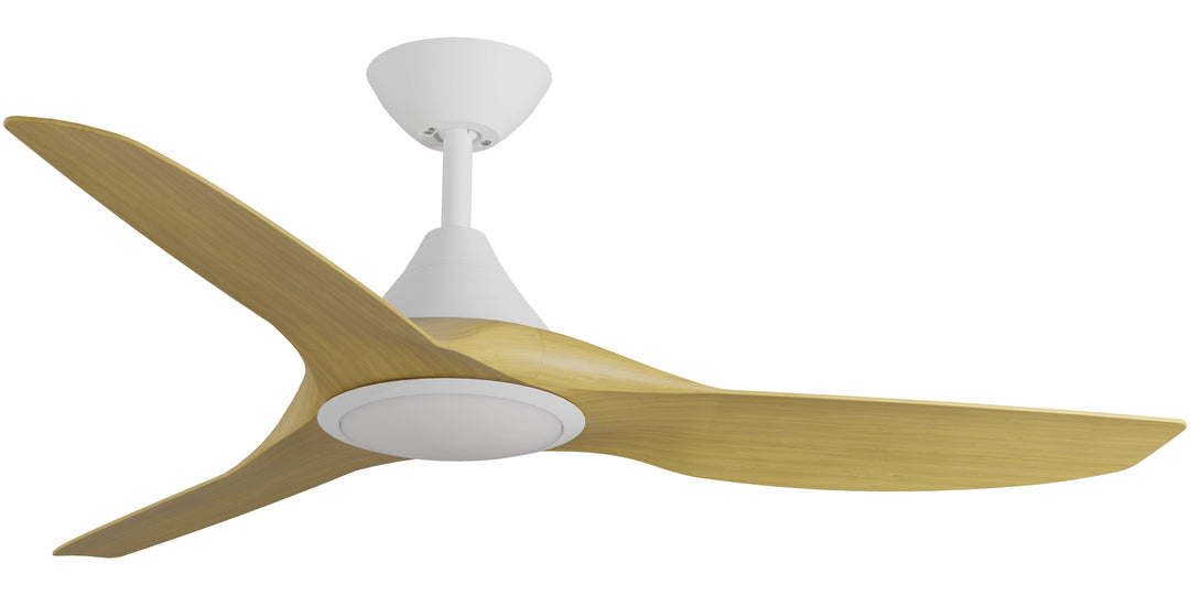 CloudFan 52" (1300mm) ABS DC Ceiling Fan with 20W CCT LED Light and Remote