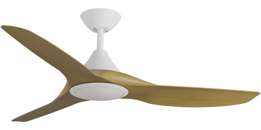 CloudFan 52" (1300mm) ABS DC Ceiling Fan with 20W CCT LED Light and Remote