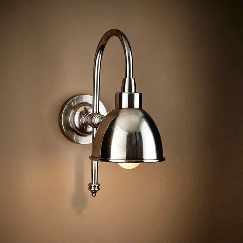 Austin Metal Adjustable Wall Light, Silver