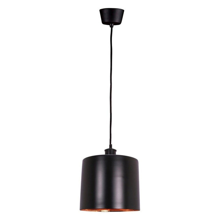 Portofino Metal Pendant Light, Medium, Black / Copper