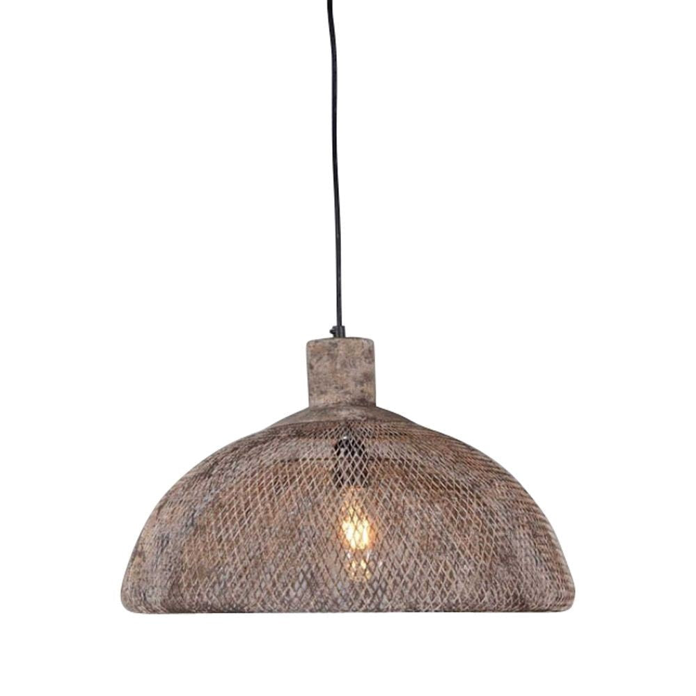 Valentino Metal Mesh Pendant Light, Large, Rust