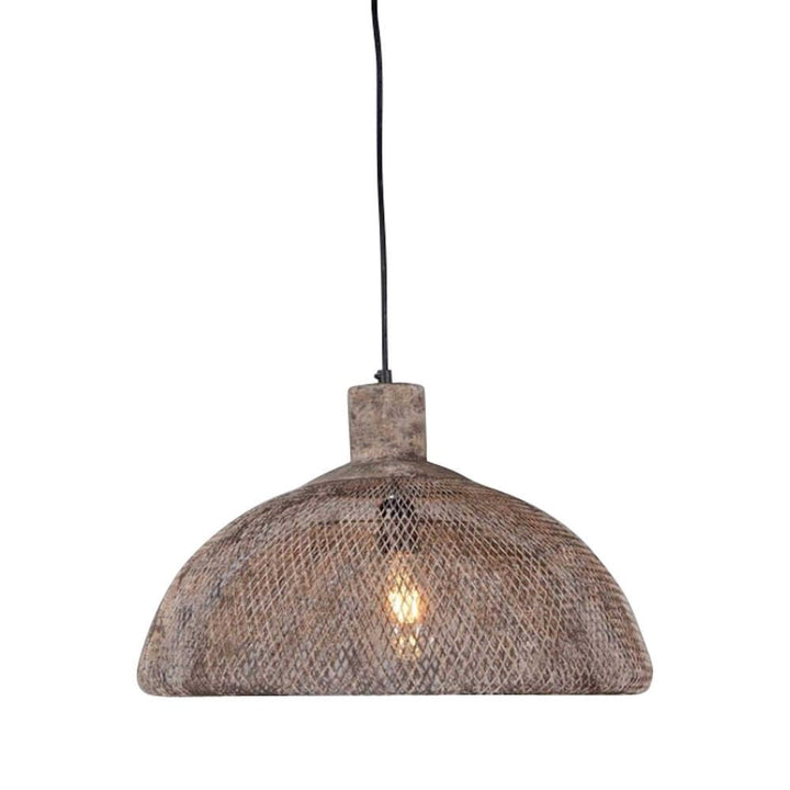 Valentino Metal Mesh Pendant Light, Large, Rust