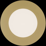 Calibo Crest Opal Glass 120mm Orb Wall Light Round Plate 200mm | Brass