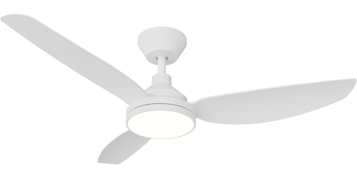 Calibo Sora 48" DC Ceiling Fan with LED Light, Wall Control and Remote | White