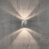 Nordlux Canto Kubi 2 Up/Down LED Wall Light | Galvanised