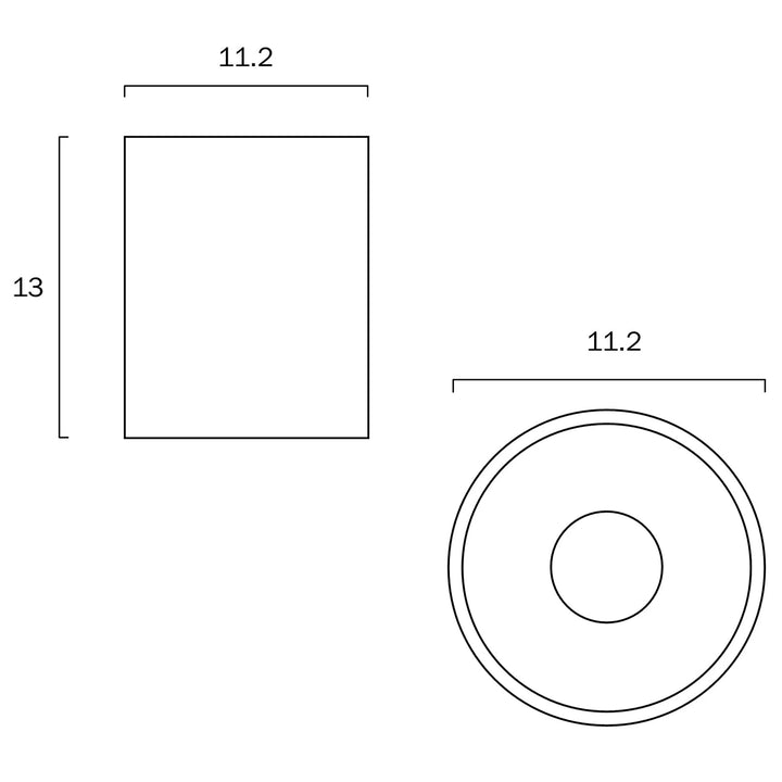 Telbix Keon White 20W Dimmable Surface Mounted LED Downlight | Cool White