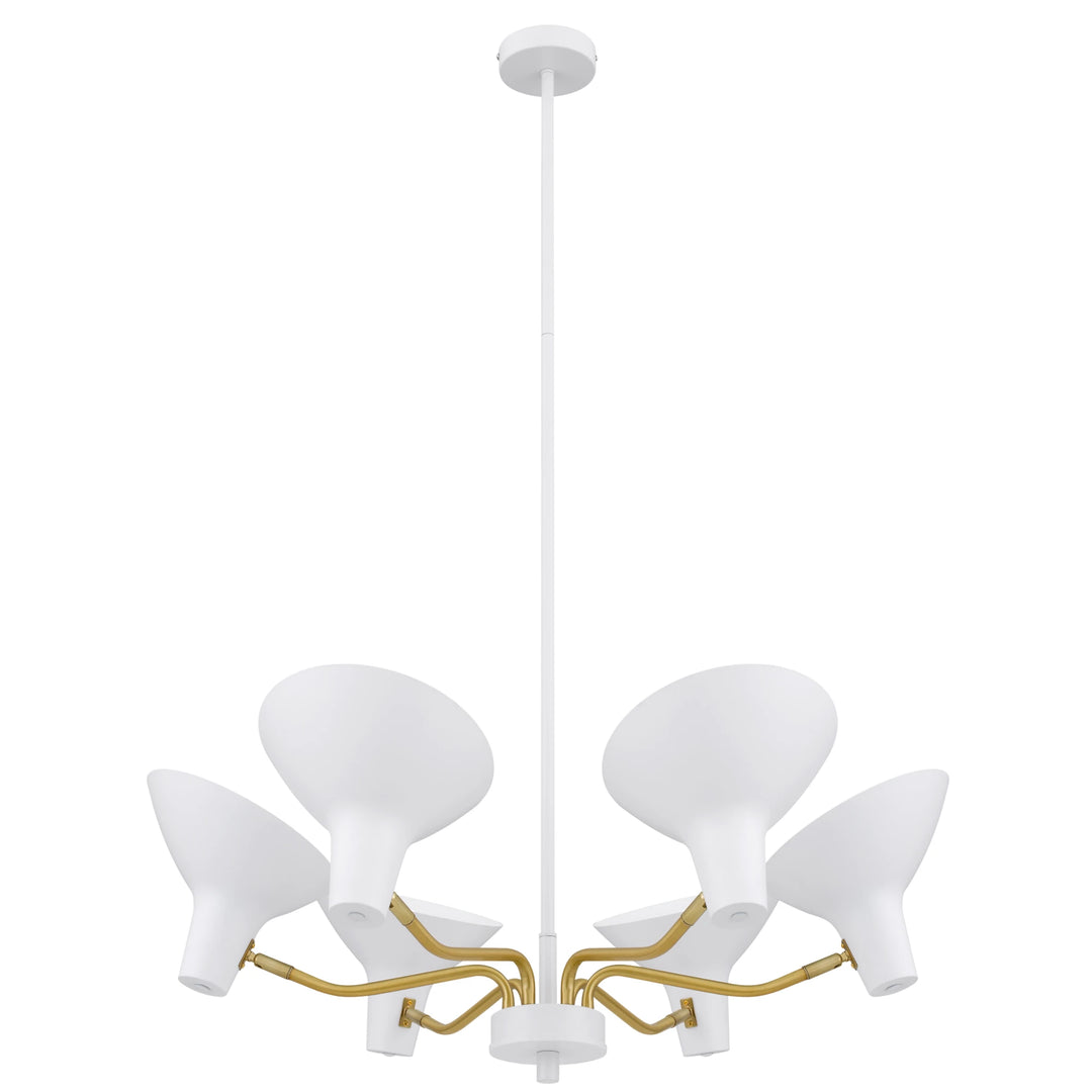 Telbix Farbon 6 Light Pendant Light | White