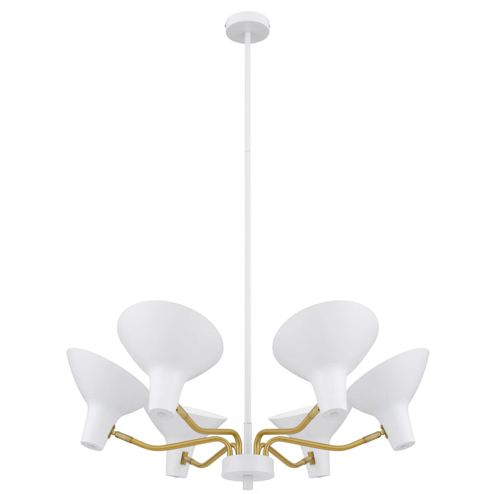 Telbix Farbon 6 Light Pendant Light | White