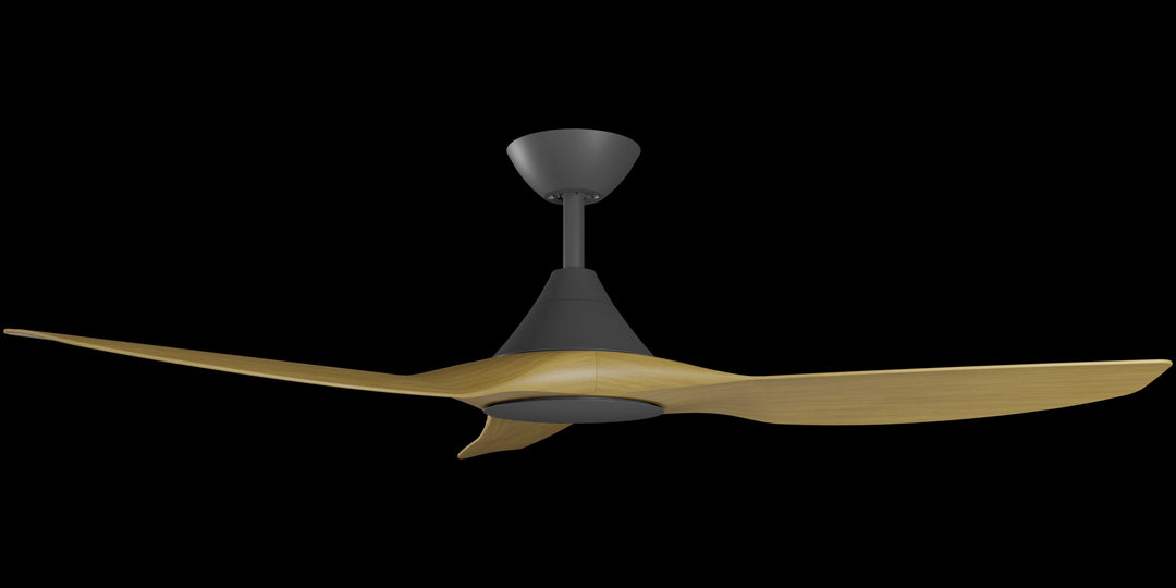 Calibo Smart CloudFan 52" (1300mm) ABS Energy Efficient DC Ceiling Fan and Remote | Black & Teak