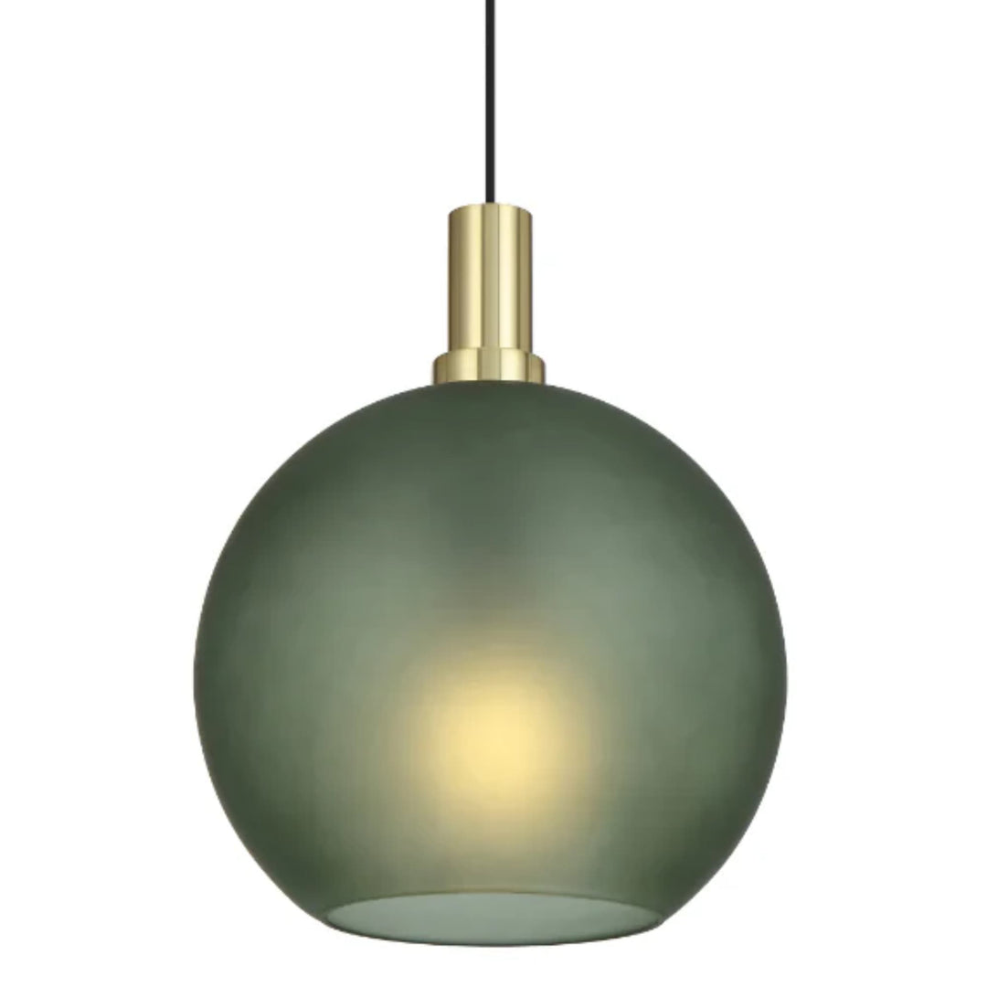 Telbix Patino Medium Glass Pendant (E27) | Green