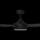 Calibo Breeze Silent 48" (1220mm) ABS Energy Efficient DC Ceiling Fan with 24W LED Light and Remote | Black