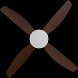 Calibo Vanga 52" DC Smart Ceiling Fan with Remote Control | White and Koa
