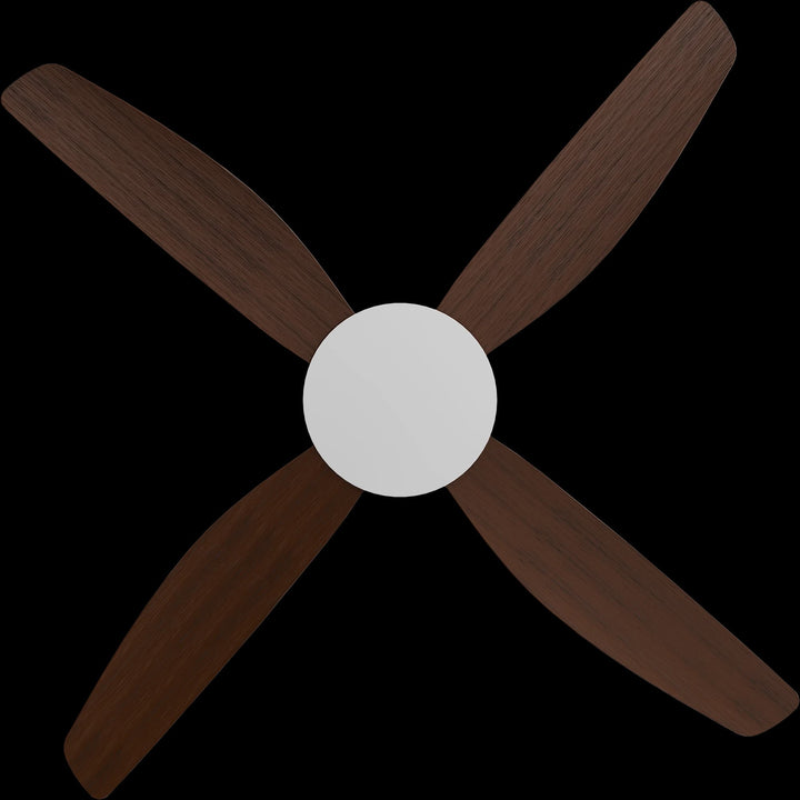Calibo Vanga 52" DC Smart Ceiling Fan with Remote Control | White and Koa