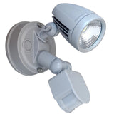 Telbix Illume Single Exterior Security Spotlight with Sensor | Silver