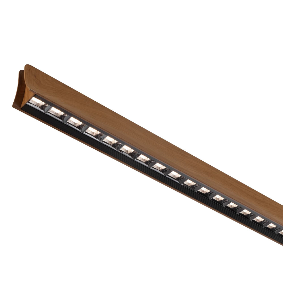 Telbix 1 Light Lucid LED Pendant Light | Wood