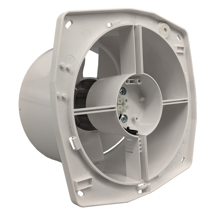 Fanco Dynamic 125 Square Wall/Ceiling Exhaust Fan with Matte Finish | White