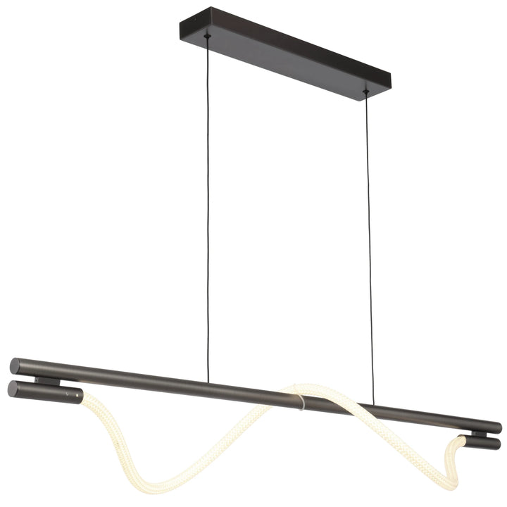 Telbix Taft 1200mm LED Pendant Light | Gun Metal
