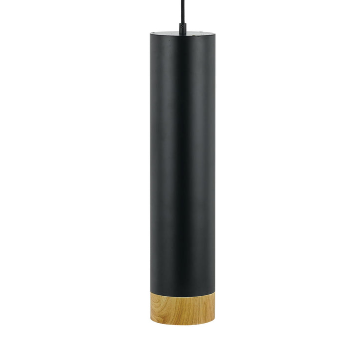 Telbix Dakota Warm White 5W 3000K LED Dimmable Pendant Light | Black / Oak