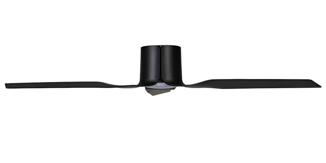 Fanco Flow 52" Low Profile DC Ceiling Fan with LED Light and Remote | Black